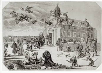 Brand in de Tempel van Charenton, c.1685